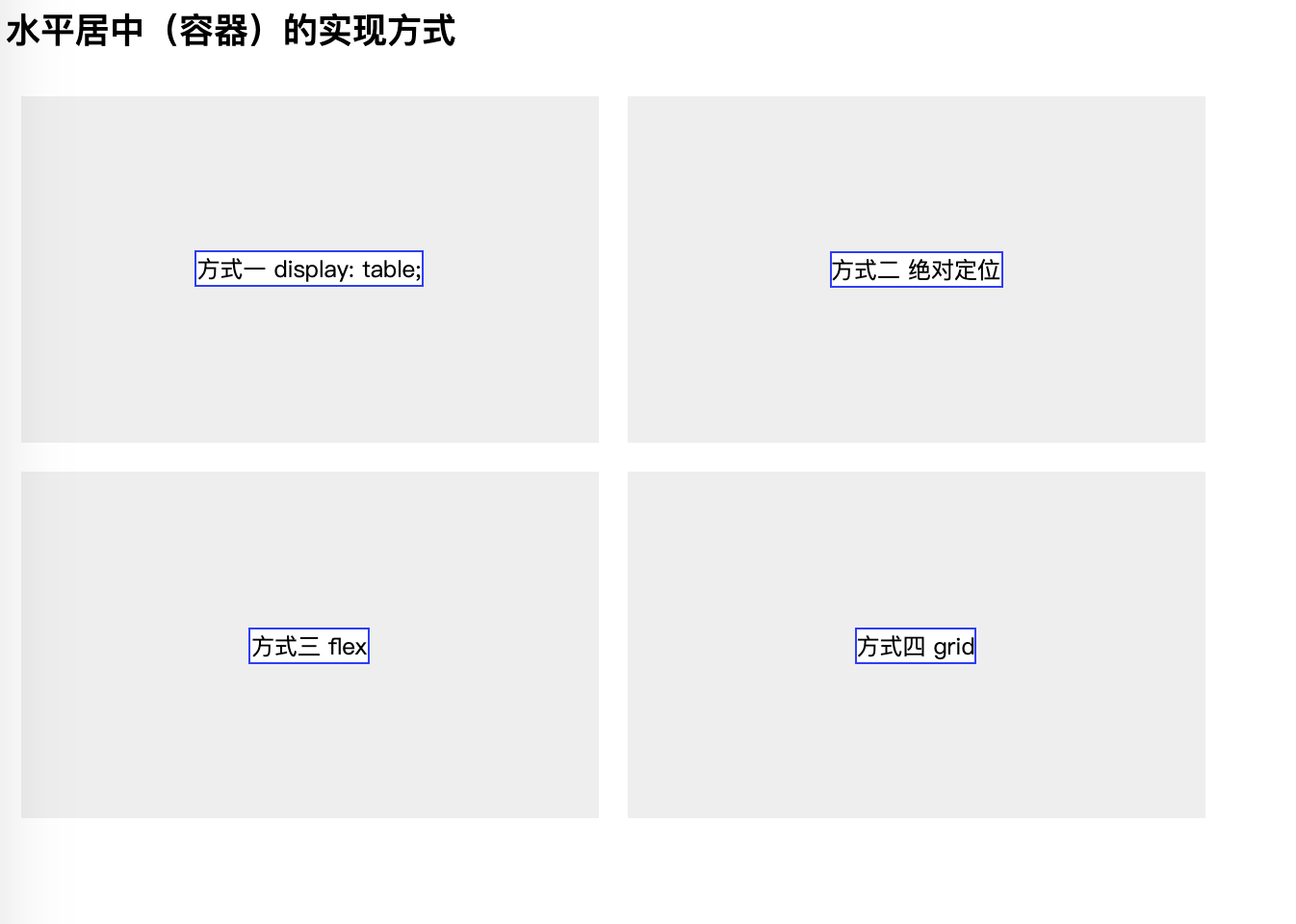 水平垂直居中